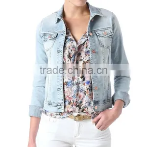 Women's Custom Jacket, 2014 Newest Style Denim Jackets thumbnail-1