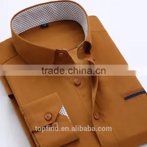High Quality Customise 2016 New Arrival Cheap Mens Uniform Office Shirt With Private Logo thumbnail-6