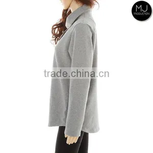 Factory Heather Fabric Winter Pullover Women Clothing thumbnail-4