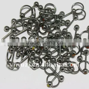 316l Stainless Steel Industry Tongue Barbells Slave With Logo Picture Balls thumbnail-1