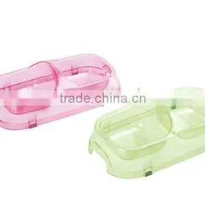 Plastic Pet Double Bowl / Pet Bowl Food / Pet Feeders thumbnail-3