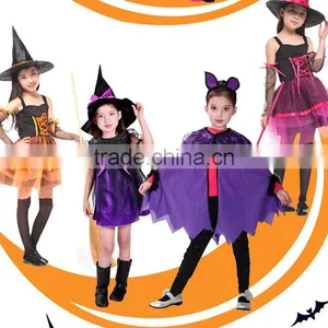 Elegant Halloween Holiday Kids Witch Dress thumbnail-4