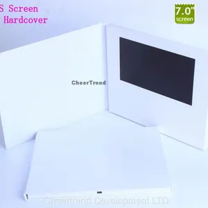 CE ROHS Certificate Hardcover A5 Size 7'' TFT LCD Video Brochure for AD thumbnail-5