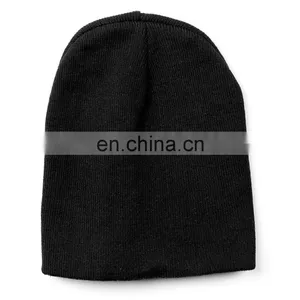 9" Black Skull Cap Beanie That Will Fit Your Head Perfect Running Beanie Hat Knitted Beanie Hat Kids Beanie Hat thumbnail-3