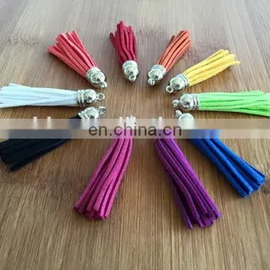 2016 New Tassel Disc Keychain For Women Enamel Metal Disc Monogram Keychain thumbnail-3