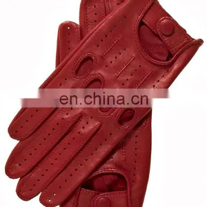 Womens Italian Leather Driving Gloves thumbnail-1