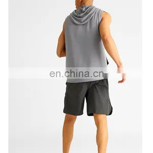 Mens Athletic Sleeveless Cheap Hoodies Wholesale thumbnail-3