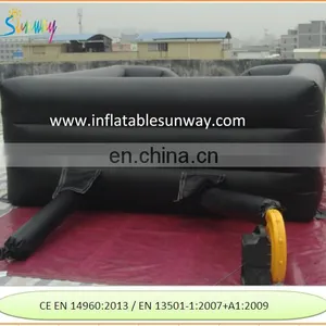Black Inflatable Pool With Flat Base thumbnail-2