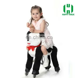 HI Indoor Playground Plush Walking Ride on Horse Toys thumbnail-4