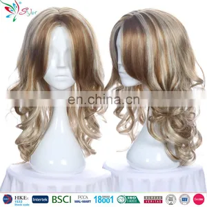 Styler Brand Sexy Beauty Full Face Curly Hair Wig Cheap Ladies Synthetic Cosplay Wigs thumbnail-1