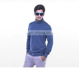 Mens High Neck T Shirt thumbnail-1