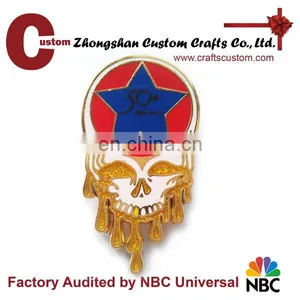 2016 New Product Custom Design Silver Glitter Trendy Badge thumbnail-6