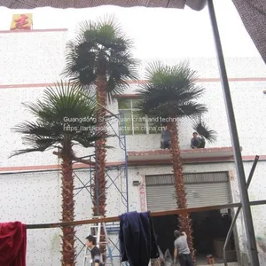 New Natural Design High Artificial Palm Tree With True Palm Tree Bark thumbnail-3
