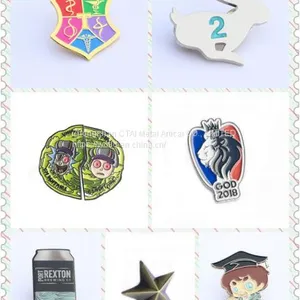 Metal Idol Badge Custom Star Surrounding Cartoon Brooch Custom Concert Bus Paint Badge thumbnail-2