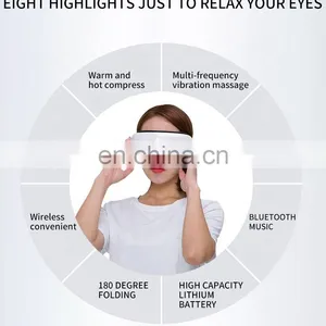 Wireless Bluetooth Electric Rechargeable Vibration Smart Eye Massager Heated thumbnail-4