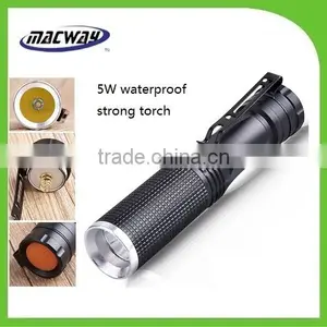 5W Waterproof Shockproof Led Aluminum Flashlight thumbnail-1