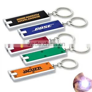Hot Selling Promotional Gift Led Keychain Flashlight With Logo thumbnail-1