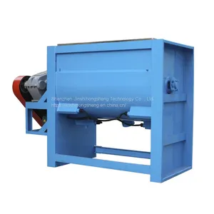 Large Horizontal 1-ton Mixer, Screw Mixer, Plastic Granule Homogenizer, Double-layer Heating Mixer thumbnail-3