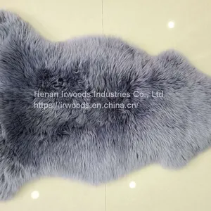 Factory Directly Sale Shaggy Real Sheepskin Area Rug Fur Cushion Genuine Sheepskin Carpet thumbnail-5