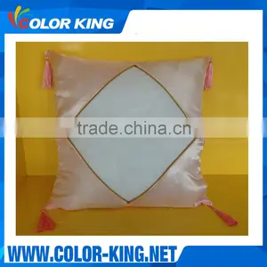 Custom Sublimation Heat Transfer Printing Pillowcase With Tassel 42*42cm Quality Choice thumbnail-4