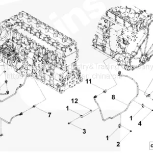 Водопроводная труба компрессора для 6CT8.3/ISC8.3/QSC8./6D114 thumbnail-3