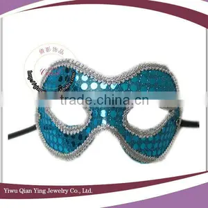 Cheap Dark Blue Sequins Christmas Masquerade Party Masks thumbnail-4