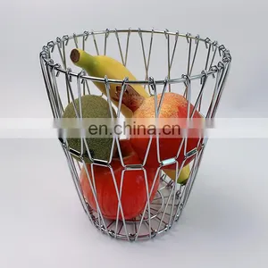 Wholesale Metal Wire Basket Home Decoration Kitchen Chicken Egg Snack Storage Basket Bathroom thumbnail-2