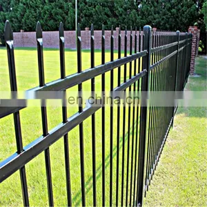 Galvanized Steel Picket Fence PVC Coated Steel Fence Zinc Steel Fence thumbnail-3