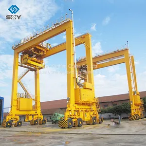 Port Rubber Tyre Container Gantry Crane for 20ft 40ft Container Lift thumbnail-4