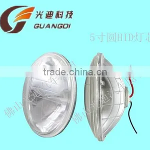 5" Round HID Sealed Beam Headlamp thumbnail-1