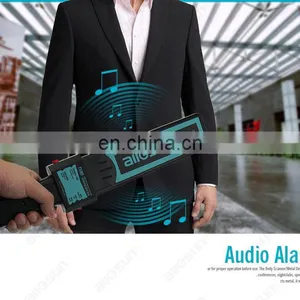 Allosun TS95 High Sensitivity Handheld Metal Detector Security Body Scanner Portable Person Scanner Wand Search LED thumbnail-5