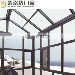 Outdoor Sun Room Aluminum Alloy Cover Frame Modern Glass Houses Sun Room Veranda Sunroom Prefabricated Glass House thumbnail-5