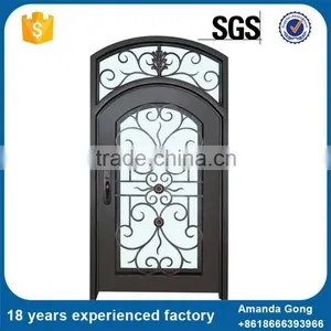 Cheapest Price Galvanized Used Wrought Iron Metal Doors thumbnail-3
