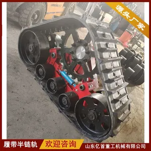 Customized Triangular Track Wheel Anti Sinking Vehicle for Mud Operation thumbnail-4