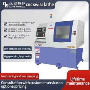 Manufacturer c Axis Swiss Type Cnc Turn Automatic Lathe WithChinese Manufacturer YUANJIE CNC thumbnail-1