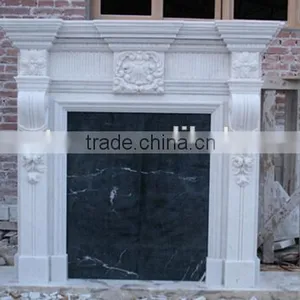 Good Sale White Marble Fireplace For Indoor thumbnail-2