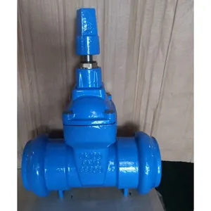 DIN 3352 Hand Wheel Ductile Iron Double Socket Grooved End Gate Valve Used for PVC Pipes thumbnail-4