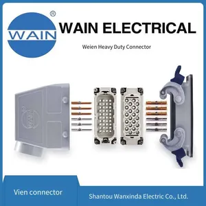 Wein Wain Heavy-duty Connector Hd-040-mc Insert, 40-pin Ultra-high Density Insert, Rectangular Connector, Aviation Plug thumbnail-2