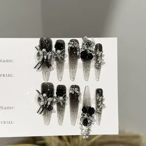 Portable Nail Art China Wholesale Press on Nails Fashion Beautiful False Nails thumbnail-5