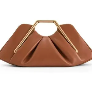 Luxury Soft Brown Cloud Bag for Women Leather Hobos Retro Cloud Crossbody Bag Phone Bag Designer Clutch Clip Bag Female Bolsa thumbnail-5