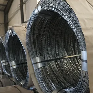 Galvanized PVC Stainless Steel Razor Wire BTO-22 BTO-60 CBT-65 Fencing Wire thumbnail-3