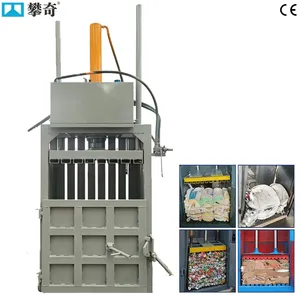 Small Vertical Hydraulic Baler for Waste Cardboard Paper Plastic Recycling thumbnail-4