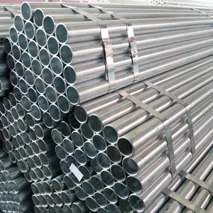Durable Round Galvanized Steel Pipes and Rectangular Steel Pipes Used in Steel Structure Construction thumbnail-2