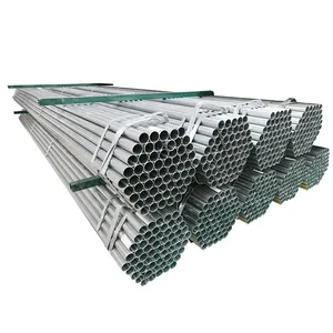 Galvanized Steel Round Tube Iron ERW Technique for Structure Pipe Bending & Welding Services Competitive Price thumbnail-1
