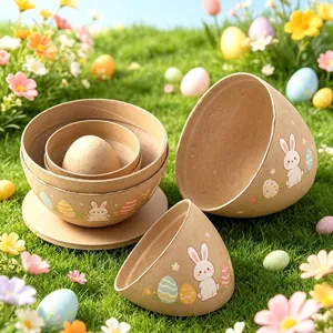 Blank Moulded Pulp Easter Eggs, Non-Toxic, All Sizes Available, Custom Mold Available thumbnail-4