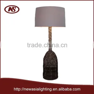 2015 Big Gray Hanging Rattan Floor Lamp for Home Decoration FRN40001 thumbnail-1