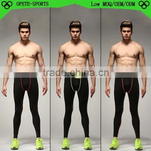 OEM ODM FACTORY Sports Leggings Mens Compression Wear Running Tights thumbnail-1