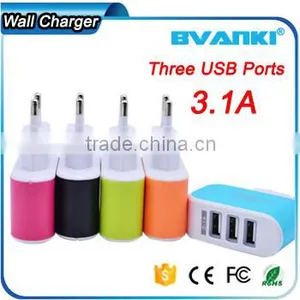 Sales Promotion !!! China Supplier Multi Port Usb Chargers Travel Wall Charger US EU UK AU Plug 5V 3.1A 3 Port USB Charger thumbnail-3