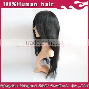 Qingdao Elegant Hair Virgin Brazilian Hair Women Toupee With Clip 16inch Blonde and Black Color Toupees thumbnail-3