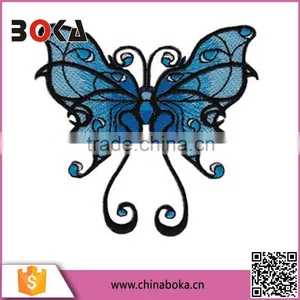 BOKA Embroidery Blue Bat Patches Factory Direct Sell Applique thumbnail-1